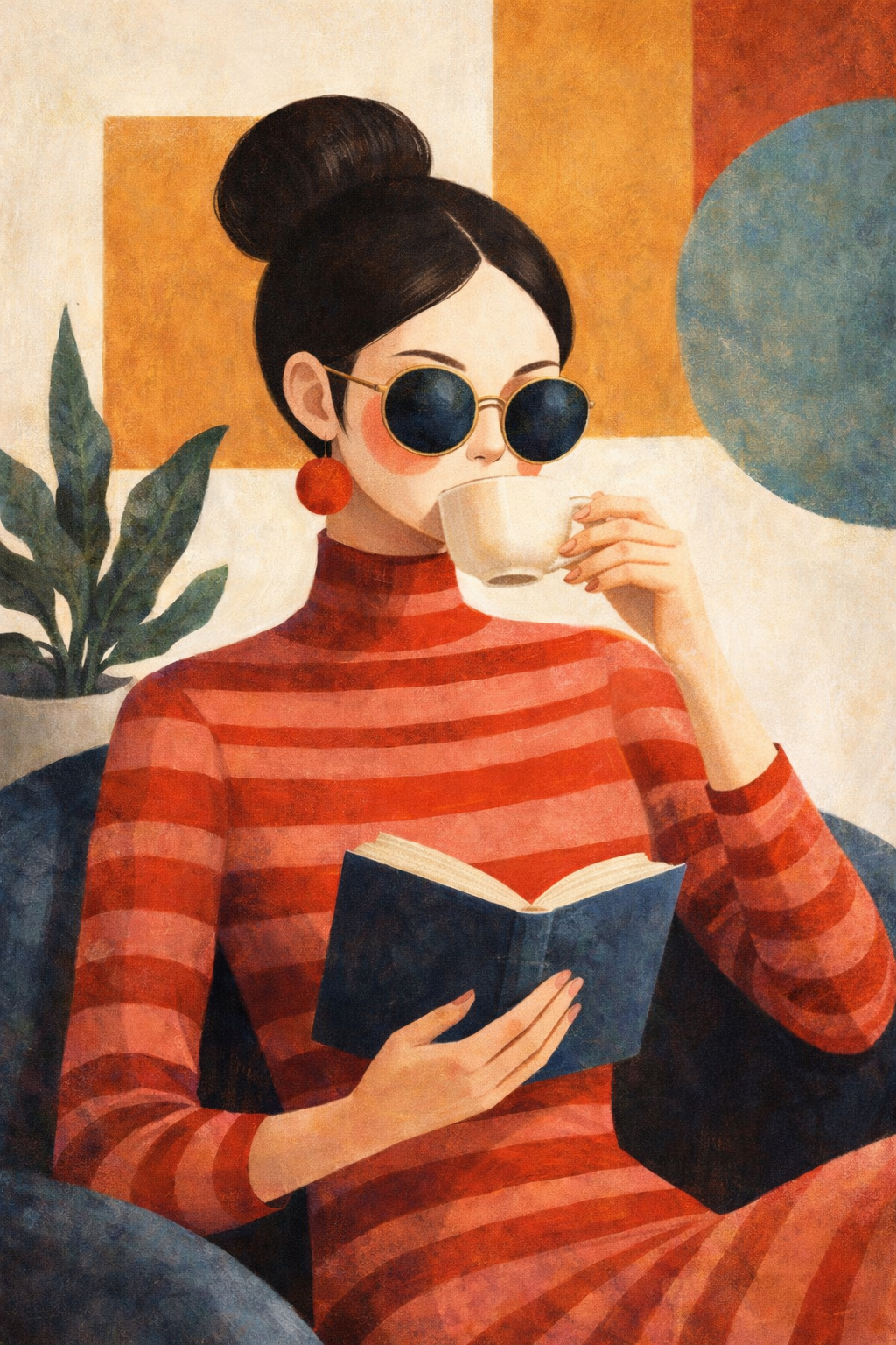 Modern Muse in Red